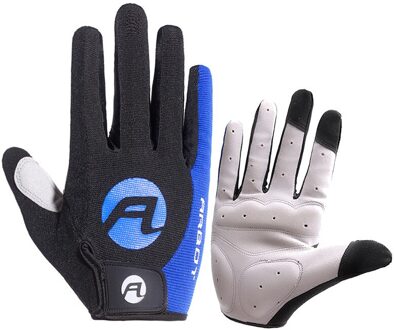 Fietsen Handschoenen Windstopper Volledige Vinger Ski Handschoenen Warm Rijden Handschoen Outdoor Sport SML Size Auto-styling touch Screen Blauw / M