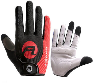 Fietsen Handschoenen Windstopper Volledige Vinger Ski Handschoenen Warm Rijden Handschoen Outdoor Sport SML Size Auto-styling touch Screen Rood / L