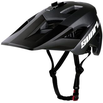 Fietsen Multifunctionele Base Beugel Usb Oplaadbare Achterlichten Helm Mannen/Vrouwen Outdoor Sport Ultralight Fiets Veiligheid Cap matte zwart