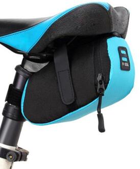 Fietsen Nylon Fietstas Bike Waterdichte Opslag Zadeltas Seat Fietsen Staart Achter Bag Zadel Bolsa Bicicleta Accessoires blauw
