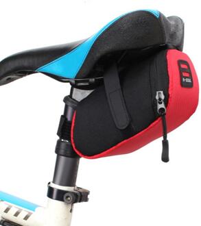 Fietsen Nylon Fietstas Bike Waterdichte Opslag Zadeltas Seat Fietsen Staart Achter Bag Zadel Bolsa Bicicleta Accessoires rood