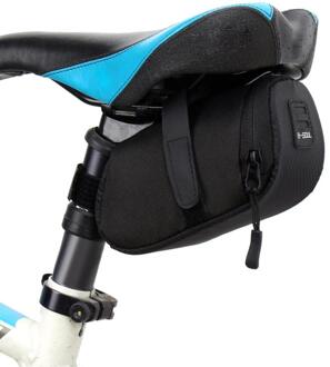 Fietsen Nylon Fietstas Bike Waterdichte Opslag Zadeltas Seat Fietsen Staart Achter Bag Zadel Bolsa Bicicleta Accessoires zwart