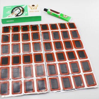 Fietsen Punctie Reparatie Tools Repareren Tire Kit Met Lijm 25Mm Fiets Band Patch Ronde Fiets Band Band Rubber Patch stuk 48Pcs