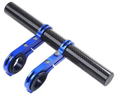 Fietsen Stuur Fiets Zaklamp Houder Handvat Bar Fiets Accessoires Extender Mount Bracket Bike Accessoires blauw