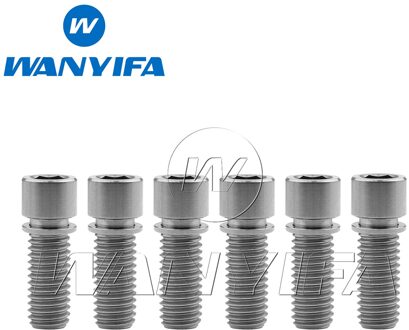 Fietsen Titanium Ti Allen Head M8 X20 25Mm Golden Voor Bmx Stuurpen Fiets Schroeven Fiets Stem Bouten 6 stks/partij M8x20 titanium