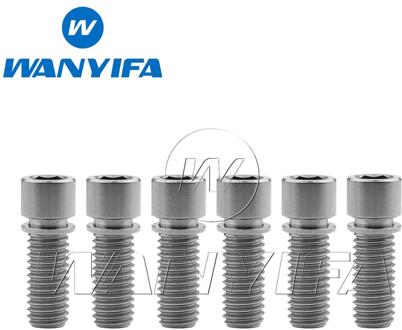 Fietsen Titanium Ti Allen Head M8 X20 25Mm Golden Voor Bmx Stuurpen Fiets Schroeven Fiets Stem Bouten 6 stks/partij M8X25 titanium