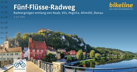Fietsgids Bikeline Fünf - Flüsse Radweg entlang von Naab, Vils, Pegnitz, Altmühl, Donau | Esterbauer