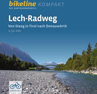 Fietsgids Bikeline Radtourenbuch kompakt Lech-Radweg Von Steeg in Tirol nach Donauwörth | Esterbauer
