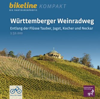 Fietsgids Bikeline Radtourenbuch kompakt Württemberger Weinradweg | Esterbauer