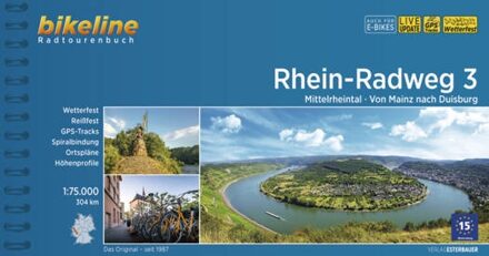 Fietsgids Bikeline Rhein Radweg 3 | Esterbauer