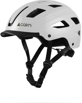 Fietshelm Clarke Heren Mat White-L Wit - L (59-61 cm)