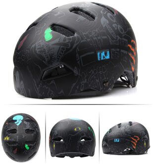 Fietshelm Klimmen Alpinisme Outdoor Camping Wandelen Paardrijden Helm N66 zwart