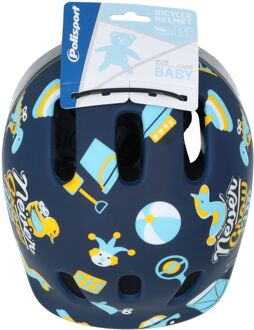 fietshelm Never Grow Up junior donkerblauw maat 44/48