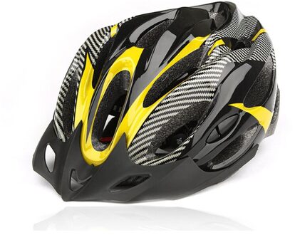 Fietshelm Ultralight Cover Racefiets Helm Integraal Mold Fietshelm Fietsen Veilig Cap DO2 geel zwart