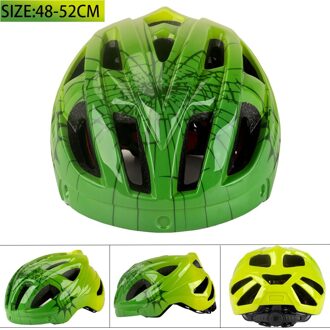 Fietshelmen Voor Kind Cartoon Mtb Road Verstelbare Fietshelm Veiligheid Kids Peuter Jongens Meisjes Schaatsen Fiets Helmen groen