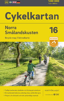 Fietskaart 16 Cykelkartan Norra Smålandskusten - Smaland noord | Norstedts