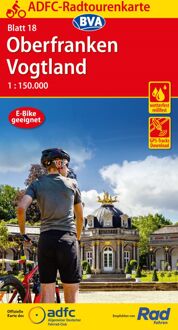 Fietskaart 18 ADFC Radtourenkarte Oberfranken Vogtland | BVA BikeMedia