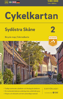 Fietskaart 2 Cykelkartan Sydöstra Skåne - zuidoost Skane | Norstedts