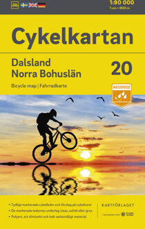 Fietskaart 20 Cykelkartan Dalsland - Norra Bohuslän - Bohuslän North | Norstedts