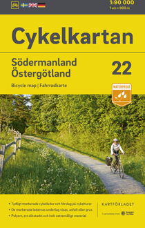 Fietskaart 22 Cykelkartan Södermanland - Östergötland | Norstedts
