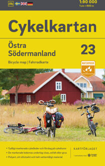 Fietskaart 23 Cykelkartan Östra Södermanland - Södermanland East | Norstedts