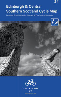 Fietskaart 24 Cycle Maps UK Edinburgh - Central Southern Scotland | Cordee