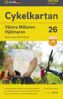 Fietskaart 26 Cykelkartan Västra Mälaren - Hjälmaren | Norstedts