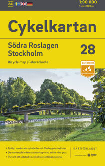 Fietskaart 28 Cykelkartan Södra Roslagen south - Stockholm | Norstedts