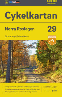 Fietskaart 29 Cykelkartan Norra Roslagen north | Norstedts
