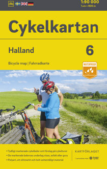 Fietskaart 6 Cykelkartan Halland | Norstedts
