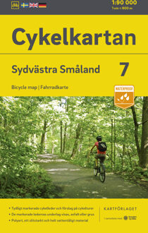 Fietskaart 7 Cykelkartan Sydvästra Småland - zuidwest Smaland | Norstedts