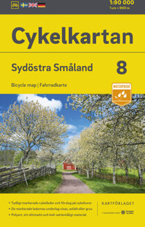 Fietskaart 8 Cykelkartan Sydöstra Småland - zuidoost Smaland | Norstedts