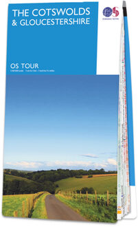Fietskaart 8 Tour Map The Cotswolds & Gloucestershire | Ordnance Survey