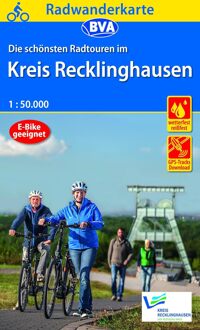 Fietskaart ADFC Radwanderkarte Kreis Recklinghausen | BVA BikeMedia