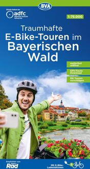 Fietskaart ADFC Regionalkarte Bayerischer Wald | Traumhafte E-Bike-Touren im Bayerischen Wald | BVA BikeMedia