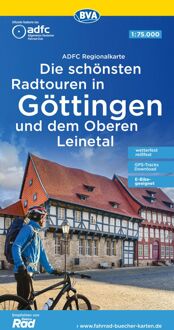 Fietskaart ADFC Regionalkarte Göttingen / Oberen Leinetal Die Schönsten Radtouren | BVA BikeMedia