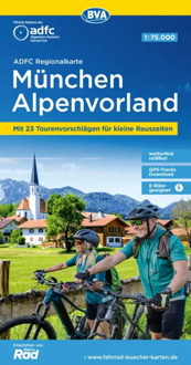 Fietskaart ADFC Regionalkarte München / Alpenvorland | BVA BikeMedia
