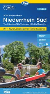 Fietskaart ADFC Regionalkarte Niederrhein Sud | BVA BikeMedia