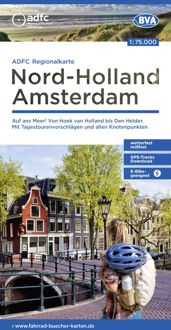 Fietskaart ADFC Regionalkarte Noord Holland - Amsterdam | BVA BikeMedia