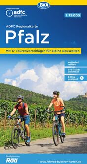 Fietskaart ADFC Regionalkarte Pfalz | BVA BikeMedia