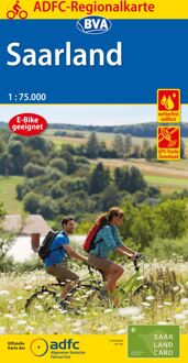 Fietskaart ADFC Regionalkarte Saarland | BVA BikeMedia
