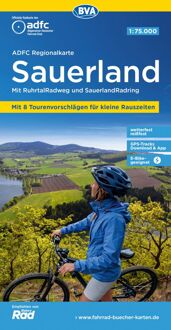 Fietskaart ADFC Regionalkarte Sauerland | BVA BikeMedia