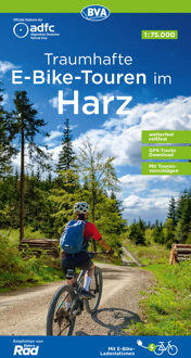 Fietskaart ADFC Regionalkarte Traumhafte E-Bike-Touren im Harz | BVA BikeMedia