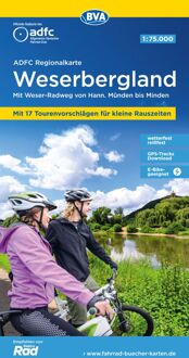 Fietskaart ADFC Regionalkarte Weserbergland | BVA BikeMedia