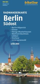 Fietskaart B04 Bikeline Radkarte Berlin Südost - Berlijn Zuidoost | Esterbauer