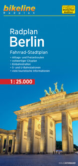Fietskaart Bikeline Radkarte Berlin - Berlijn | Esterbauer