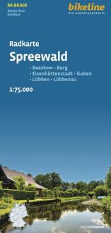 Fietskaart BRA09 Bikeline Radkarte Spreewald | Esterbauer