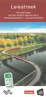 Fietskaart - Fietsknooppuntenkaart Fietsnetwerk Leiestreek | Westtour