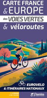 Fietskaart France & Europe des voies vertes & véloroutes | Chamina