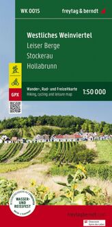 Fietskaart - Wandelkaart 015 Westliches Weinviertel - Leiser Berge - Stockerau | Freytag & Berndt